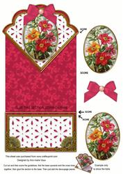 Mixed Bunch 2 Anglaise Scallop Spring Decoupage Card