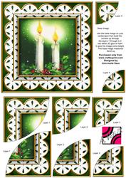 Candle Duo Anglaise 6in Duo Corner Stacker Card Front