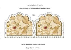 Cream Mixed Bouquet 2 Anglaise Matching Card Insert