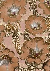 Aqua Natural 7 Giant Florals A4 Backing Paper