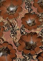 Aqua Natural 9 Giant Florals A4 Backing Paper
