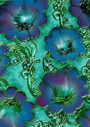 Blue Giant Florals 1 A4 Backing Paper