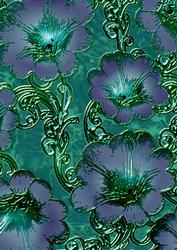 Blue Lilac 1 Giant Florals A4 Backing Paper
