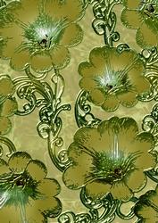 Green 12 Giant Florals A4 Backing Paper