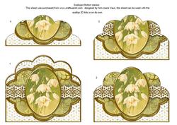 Snowdrops Anglaise Scallop Bottom Stacker