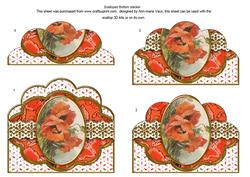 Poppies 2 Anglaise Scallop Bottom Stacker