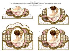 Mirror Lady Embroidery Anglaise Scallop Bottom Stacker