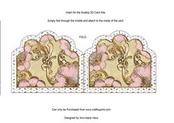 Mirror Lady Embroidery Anglaise 2 Matching Card Insert