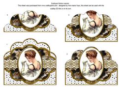 Opera Lady Embroidery Anglaise Scallop Bottom Stacker