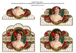 Beautiful Poppy Lady Anglaise Scallop Bottom Stacker