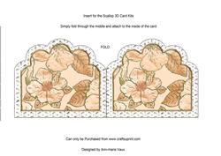 Embossed Snowdrops Anglaise Matching Card Insert