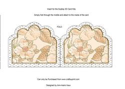 Embossed Snowdrops Anglaise2 Matching Card Insert