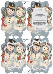 Mr and Mrs Snowman Fancy Bracket Tunnel Sheet