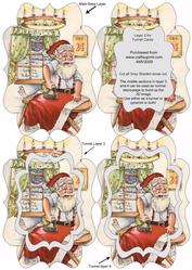 Santa Preparing for Big Day Fancy Tunnel Sheet