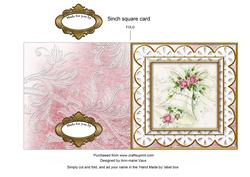 Wedding Bell Anglaise 5inch Cut and Fold Card