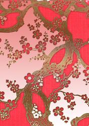 Oriental Peonies 1 A4 Backing Paper