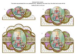 Christmas Carol Singers Scallop Bottom Stacker
