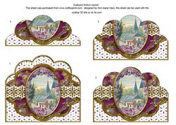 Lavender View Anglaise Scallop Bottom Stacker