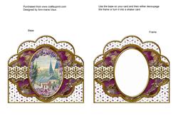 Lavender View Anglaise Scallop Card Base Frame
