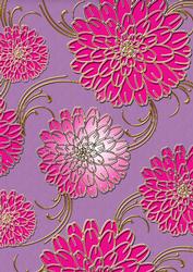 Pink Lilac 1 Mega Flowers A4 Backing Paper