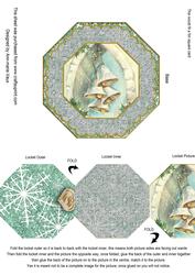 Snow Bells Octagon Locket Card Front