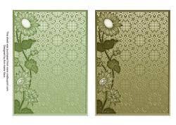 Leaf and Earth Lace Daisy 7x5in Card Base Edger