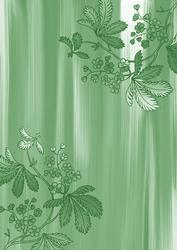 Mint Floral Corner Painted A4 Backing Paper