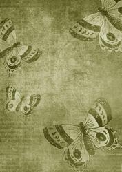 Vintage Tea Smokey Butterfly A4 Backing Paper