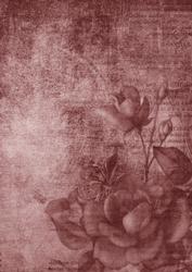 Vintage Tea Rose Smokey Pink A4 Backing Paper