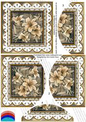 Grey Lillies Anglaise 5in Round Bottom Stacker