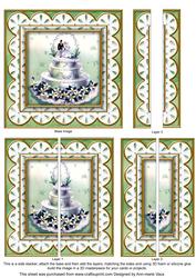 Mint Wedding Cake Anglaise 5in Straight Side Stacker