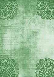 Ornate Floral Corner Mint A4 Backing Paper