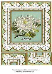 Oriental Lily Anglaise 8in Picture Topper Sheet