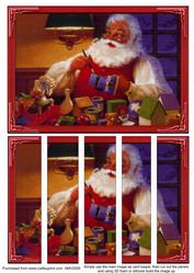 Father Christmas Card Front and Panels