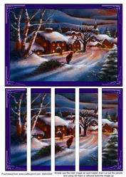 Taking Christmas Tree Home Card Front and Panels