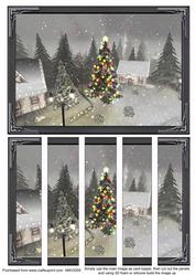 Country Christmas House 2 Card Front and Panels
