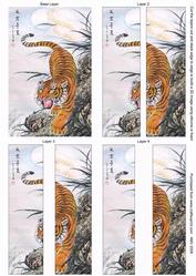 Oriental Tiger Side Stacker Card Toppers