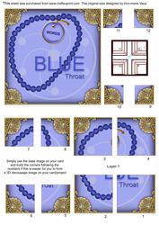 Chakra Blue 5in Quad Round Corner Stacker