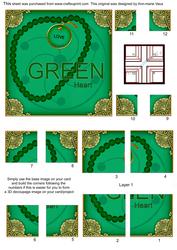 Chakra Green 5in Quad Corner Stacker
