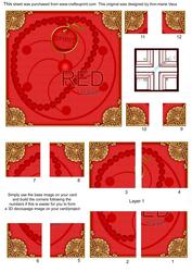 Chakra Red 5in Quad Corner Stacker