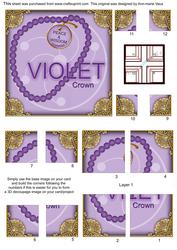 Chakra Violet 5in Quad Corner Stacker