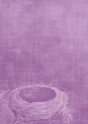 Empty Nest Lilac A4 Backing Paper