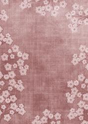 Smokey Pink Mini Floral Border A4 Backing Paper