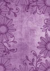 Daisy Edge Smokey Lilac A4 Backing Paper