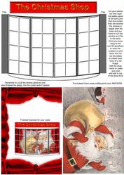 3D Santa1 in Christmas Shop Window