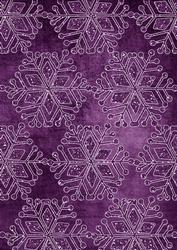 Purple Vintage Tea Snowflake1 A4 Backing Paper