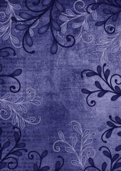 Blue Swirl Edge Vintage Tea A4 Backing Paper