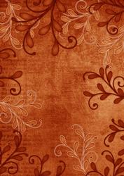 Swirl Edge Burnt Orange Vintage Tea A4 Backing Paper