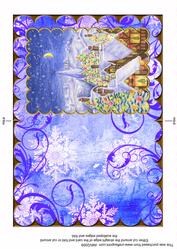 Christmas Candy Rooftops Scallop Edge Card