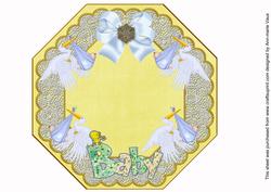 Baby Boy Lemon Lace Octagon 8inch Picture Sheet